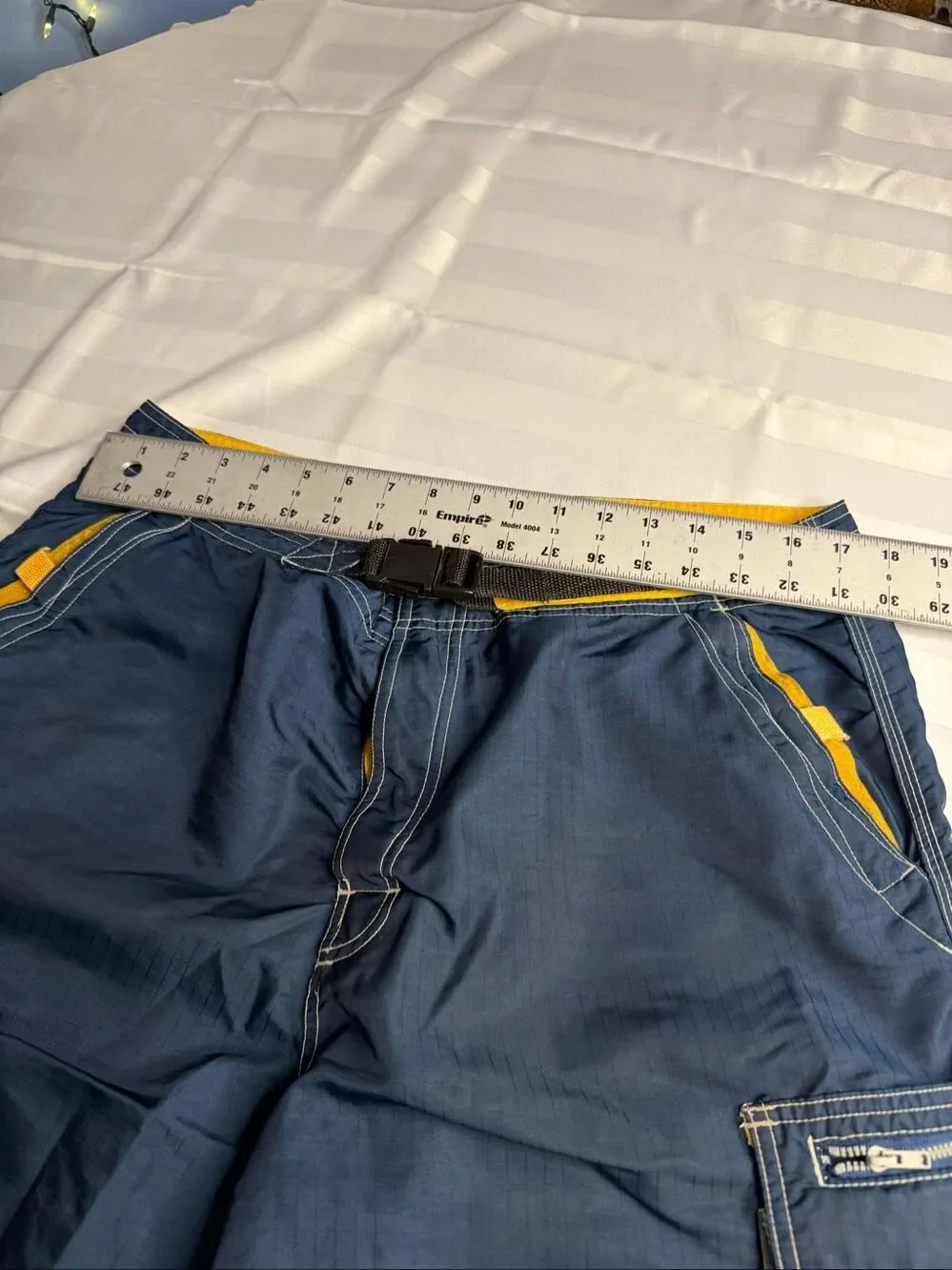 O’Neill Vintage Y2K Navy Blue Cargo Board Shorts Men’s Size 36